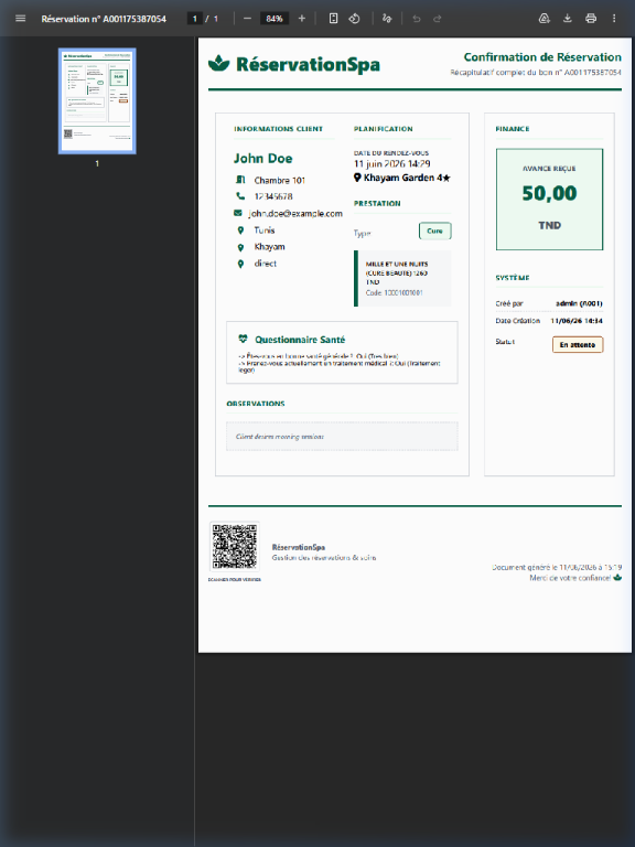 Rendu Officiel du Pass PDF